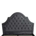 Tufted Suede Fabric Upholstered Low Profile Standard Bed